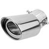 Asudaro Tubo di scappamento per auto, Terminale di scarico coperchio di scarico in acciaio inox silenziatore di scarico terminale del silenziatore posteriore tubo di scarico per tubo di diametro da 38 a 58 mm