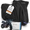 MYCOVER Telo coprimoto premium realizzato a mano - 30 misure per oltre 2.500 modelli - vestibilità 100% su misura, impermeabile, invernale e ultra resistente agli strappi M+ (L215xB95xH130)