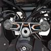 labelbike - Adesivo 3D Moto Piastra Forcella Sterzo Protezione e Decorazione in Resina compatibile con Honda CBR 650 r - Arancione