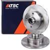 ATEC Germany 2x dischi freno posteriori Ø 226 mm completamente compatibili con SEAT CORDOBA, IBIZA, TOLEDO, VW CORRADO, GOLF 2, GOLF 3, GOLF 4 Cabrio (1E7), JETTA, PASSAT B2, PASSAT B3/B4, POLO