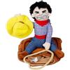 Lyricalist Dog Cowboy Riding Costume - Cowboy Rider Cat Costume, Cowboy Rider Dog Costume, Creative Cowboy Pet Costume Creative Dog Cat Costume Clothes For Medium Dog