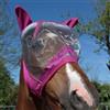 Horses Maschera Antimosche Horses Fly Guard, Leggera e Traspirante, Maglie Fini con Orecchie in Tessuto Forato per Protezione da Mosche e Moscerini (Fucsia, l)