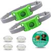 Zoefun BauPaw Collare Antiparassitario, Pets Collare Antiparassitario, per Prevenire Pulci e Zecche, Taglia unica per tutti (Verde 2PC)