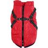 FANSU Impermeabile Cappotto Cane, Invernale Vestiti per Cani Cappottino Cane Taglia Piccola Cappottino Cane Taglia Media Cappotto Cane Taglia Grande 2.5-30kg (L,Rosso)