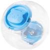 Generic Piccola palla per criceti, ruota da corsa trasparente, accessorio interattivo per gabbia, leggera, con fori di ventilazione per giocare al chiuso