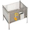 Generico Gabbia Per Coniglio Maschio, in Acciaio Zincato,Struttura Bullonata per Maggiore Resistenza e Stabilita'- DONATO ROCILA SRL- cm 75Lx64Px66H (LE MISURE SONO DELLA GABBIA MONTATA CON ACCESSORI)