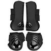 YOUTHINK Stivali da Cavallo 2 Paia di Fasce Elastiche per Le Gambe del Cavallo in PU per Il Salto di Formazione(L)
