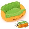 PAPIEEED Hotdog, cuccia per cani e gatti, lavabile, tappetino rimovibile