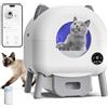 GESEILAY Lettiera Gatto Autopulente, Lettiera Automatica, Luci d'atmosfera