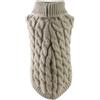 Generic Pullover per cani realizzati a maglia, maglione per cani con collo a scollo a V, caldo e traspirante, maglione invernale per cani di piccola taglia e gatti, design facile da indossare in 7 colori
