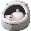 Fyrdyn Letto Grotta Per Gatti | Cuccia Morbida Per Animali Domestici | Morbida Grotta Per Gatti Con Interno Rimovibile E Lavabile | Rifugio Invernale Per Piccoli Animali Cane Coniglio