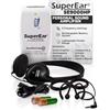 SuperEar Prodotto di amplificazione del suono personale ricaricabile SuperEar Modello SE9000HP Sistema completo con cuffie e auricolari Aumenta il suono di 50 dB