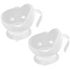 YARNOW Ciotole Antiscivolo in Silicone e PP 2 Pezzi Base a Ventosa per Anziani Anticaduta e Anti-Trabocco e Comodi Perfette per Pasti Sicuri per Persone Anziane
