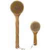 UPTALY 2 spazzole da bagno in crine di cavallo al 100% (40,6 cm rotonde + piccole rotonde), con manico in legno di faggio, pezzo intero di legno massiccio senza giunzioni, spazzola per il corpo