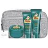 YESHI SET BARBA: CREMA DA BARBA ALL'ALOE VERA 150ML+BALSAMO DOPOBARBA 100ML+ TUBO CREMA 150ML + POCHETTE MELISSA