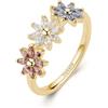 Rosato Anello Donna In Metallo Prezioso Con Simbolo Fiore | Collezione Gaia - RZGA82B