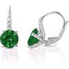 inSCINTILLE Orecchini Donna in Argento 925 Rodiato con Punto Luce in Zirconia Cubica | Orecchini a Monachella Eleganti, Anallergici, Made in Italy