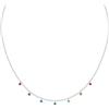 BLUESPIRIT Collana Donna in Argento 925 rodiato, Zirconi, Collezione Colorful - P.25U210001500