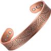 MagEnergy Braccialetto da uomo in rame, con scritta Life of Tree, 99,9% rame, magnetico, 18,5 cm, regolabile, idea regalo