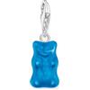 Thomas Sabo x HARIBO Charm ciondolo orsetto d'oro blu, argento sterling 925