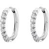 Brosway Orecchini Donna, Orecchini a Cerchio in Acciaio e Cubic Zirconia | Collezione DESIDERI - BEIE012
