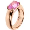 Bronzallure Anello a Fascia con Prisma Gem Taglio Mosaico placcato oro rosa 18 carati WSBZ02390.KU-16