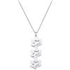 MeMeDIY Collana con Zampa di Cane Personalizzata per Donna Nome Inciso in Acciaio Inossidabile/Argento Sterling 925 1-4 Collana con Zampa di Gatto Gioiello Personalizzati (Argento 3)