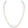 PERORNO Collana di perle d'acqua dolce 6-6,5 mm, oro 18K, 45 cm