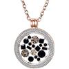 Morella Collana Donna con Pendente in Acciaio Inossidabile e Cubic Zirconia da 70 cm con Moneta da 33 mm in Sacchetto di Gioielli