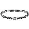 Morellato Urban bracciale Uomo in Acciaio inossidabile, zircone, ip nero - SABH25