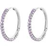 Brosway Orecchini Donna, Orecchini a Cerchio in Acciaio e Cubic Zirconia | Collezione DESIDERI - BEIE023