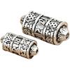 BBDMind OM mani Padme Hum ruota di preghiera in argento Sterling 925 Bead argento tibetano perline preghiera Bead, Argento sterling, Silver