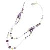 Antica Murrina Collana in Vetro di Murano Veneziana, 40 cm, Viola, Vetro, Classico, Adulti appassionati di gioielli in vetro di Murano, Collana, Donna