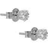 BLUESPIRIT Orecchini da donna, Collezione B-CLASSIC, in argento 925 rodiato, zirconi, Idee Regalo - P.BS.2501000143