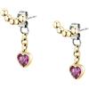 Morellato Orecchini Donna in Acciaio con Cuore, Collezione TALISMANI Emily in Paris, Idee Regalo Fidanzata