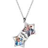 GBTROEY Collana Con Foto All'interno Di Un Ciondolo Con Testo Inciso Collana Personalizzata Con Medaglioni Fotografici Regalo Di Gioielli per Ragazze E Donne