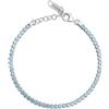 Brosway Bracciale Donna, Bracciale Tennis in Argento e Cloud Light Blue | Collezione Fancy - FCL107