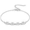 MeMeDIY Bracciale con Impronta di Zampa Personalizzato per Donna Inciso da 1 a 5 Nomi Braccialetto con Zampa di Cane e Gatto Catena Regolabile Regalo Commemorativo per Gli Amanti Degli Animali - A4