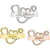 GBTROEY Nome personalizzato Stetoscopio pennella, personalizzato in acciaio inossidabile medico infermiera pin, inciso ID nome tag distintivi identificazione, regalo per donne uomini
