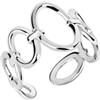 Breil, Collezione Ameliè, Anello Donna in Acciaio Lucido, con Forme Ovoidali di Diverse Dimensioni, Taglia Unica e Regolabile, Idea Regalo Donna