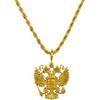 d'origine Russia Adler Catena da Uomo - Stemma Russo (Acciaio Inossidabile), 60 cm, Acciaio inossidabile