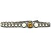 Samsara Cavigliera Tibetana Shamballa, Realizzata in Pietre per l'Estate, Comoda Pratica e Resistente, Cavigliere Regolabili Donna (AGATA BIANCA filo grigio)