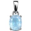 Tibetan Silver Blu Fuoco Pietra di Luna Pietra Preziosa 925 Sterling Argento Fatto a Mano Moda Pendenti per Donne Moderno Designer Partito Ciondolo Gioielli di Artigiani, Giugno Birthstone