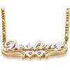 OTXIXTO Doppio Placcato Personalizzato Nome Collana Personalizzata Placcata Oro 18K Doppio Strato Nome Targhetta Ciondolo Gioielli Regalo per Donne/Madre/Fidanzata/Moglie (Stile A1: Argento)
