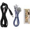 Socobeta Game Controller USB Encoder Zero Delay Guscio in Cristallo Acrilico per Host(CY-822A)