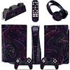 GALSOR Protettivo Per PS5 Console Disc Edition & Digital Edition Sticker Vinyl Decal Cover Per Ps5 Controller & Charging Station & Headset & Media Remote 89063 Senza Bolle E Senza Residui(Digital Edition)
