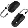 Generico 2PC Gaming Controller Mouse per impugnature J-Con, Mini mouse ergonomico portatile sinistra + destra controller staffa maniglia caso per Switch 2 per J-Con accessori di gioco (Nero)