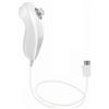 Tevodo Wii Nunchuck Controller, 1 confezione di joystick Nunchuck compatibile con console Wii Wii U (bianco)