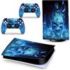 GALSOR Protettivo Pelle Decalcomanie Anime Console Per PS5 Disk Edition 2 Controller Pellicola Vinile Avvolge, Durevole, Resistente Graffi 12474 Senza Bolle E Senza Residui