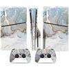 LNMLRBXEXZ Compatibile Con Adesivi Skin Per PS5 Slim Skin Disc Edition & Per Digital Console Controller Vinyl Cover Skins Wraps Scratch Resistant Compatible 46372 Avvolgimento(Disc Version)